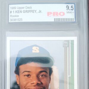 89 Upperdeck #1 Ken Griffey Jr. Rookie Graded 9.5
